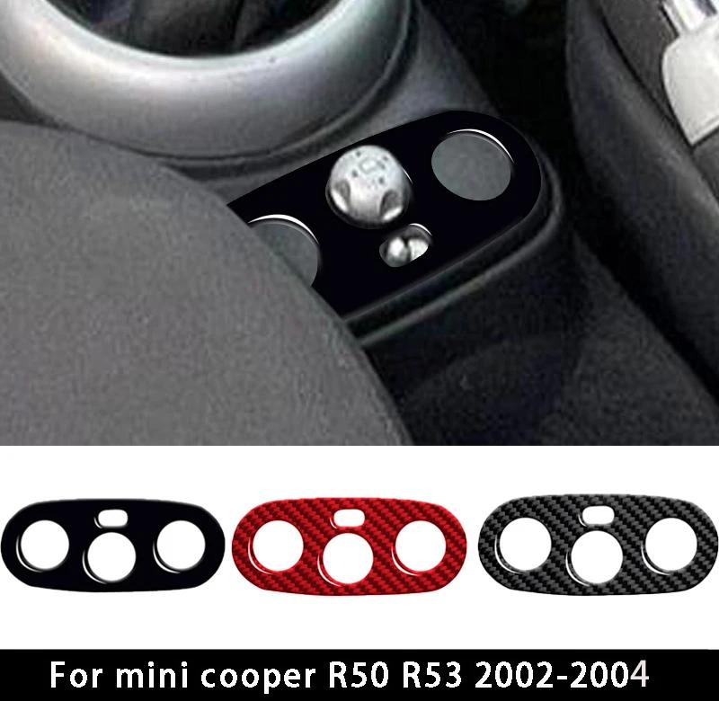 For Mini Cooper Hatch One For R50 R53 2002-2004 Car Center Console Mirror Control Switch Panel Cover Sticker Auto Accessories