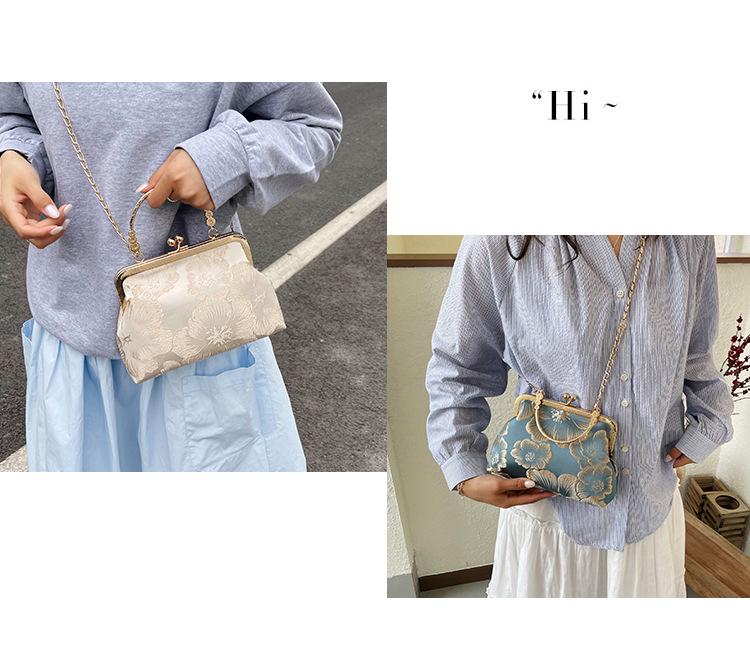 2026 Hochwertige Mode-Schultertasche mit Perlenkette für Qipao- und Hanfu-Stile