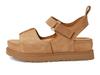 UGG Golden Star High Chestnut cm Women's Sandals, Suede, 25.0