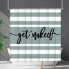 Shower Curtain Waterproof And Mildew-Proof Digital Printing English Alphabet Shower Curtain Bathroom Shower Cloth Partition Curtain Free Of Punching