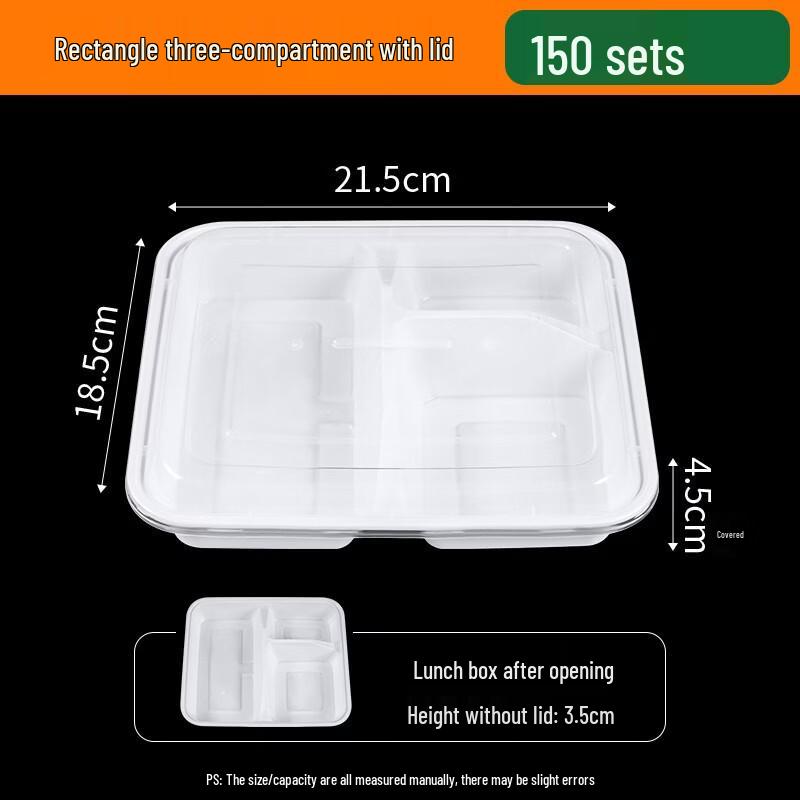 Tongyuanshi Disposable Compartment Lunch Boxes