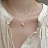 French Ribbon | Pearl Bow Necklace Clavicle Chain Exquisite and Gentle Fairy Spirit