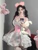 Out of Stock E  Halloween Stage Costume Maid Outfit Demon Lolita Performance Dress Elegant Sweet Women Mini Dress 92I2