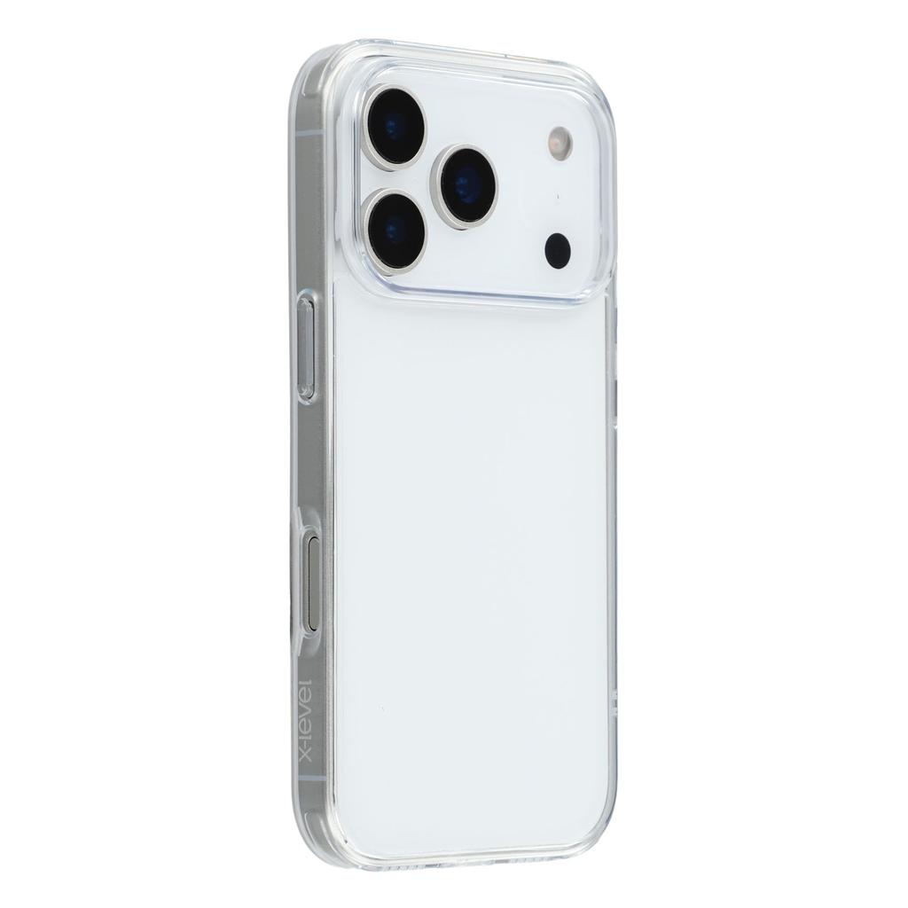 X-LEVEL For iPhone 17 Pro Max Case PC+TPU Transparent Anti Drop Phone Cover