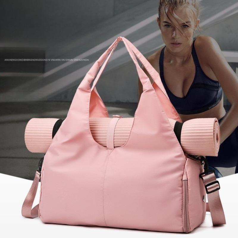 1PC short trip bag, women's yoga fitness bag, women's splash-proof independent shoe compartment shoulder bag, swimming training bag.