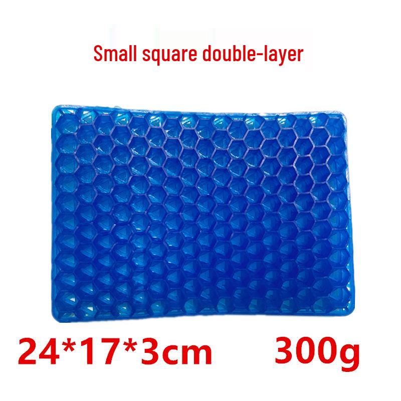 Gel Honeycomb Seat Cushion - Breathable, Double-Layer, Square Ice Pad for Car and Chairs