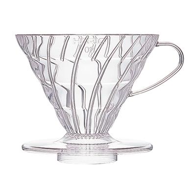 HARIO V60 Clear Coffee Dripper 02 - Transparent Pour Over for 1-4 Cups VD-02T