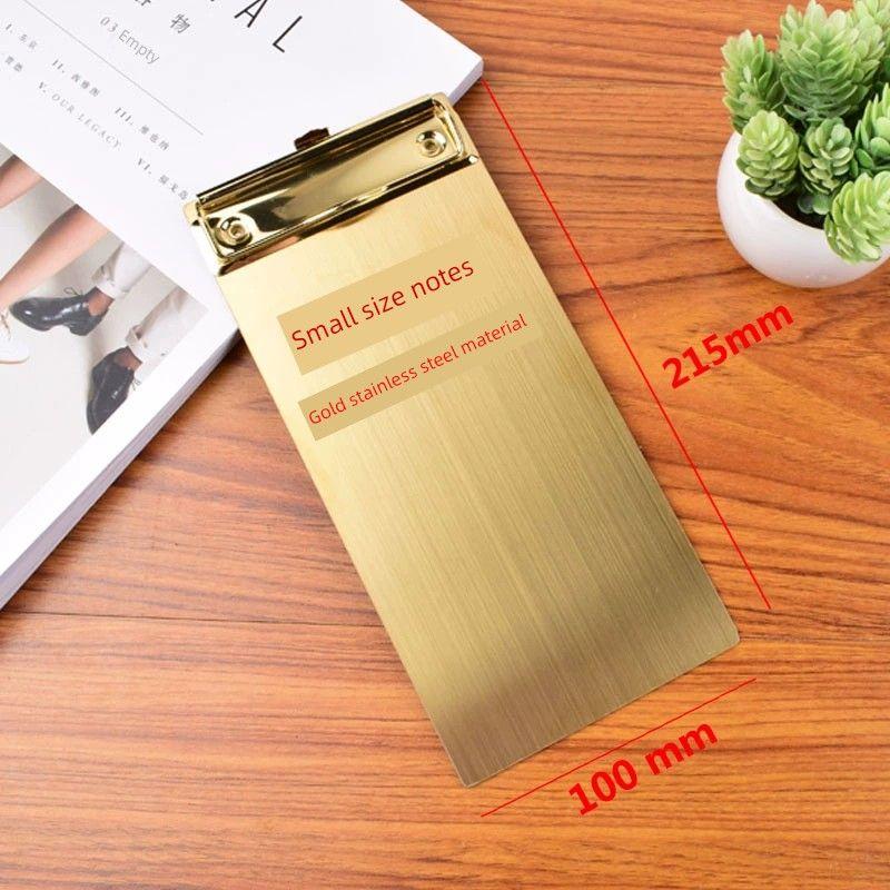 A4 Stainless Steel File Folder Thickness 1 Mma5 Stainless Steel Board Clamp Writing Board Document Board Bill Menu Plywood
