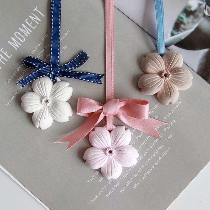 Five Petals Flower Silicone Mold Cherry Flower Epoxy Casting Mold Fragrant Gypsum Resin Mold for Car Pendant Ornament