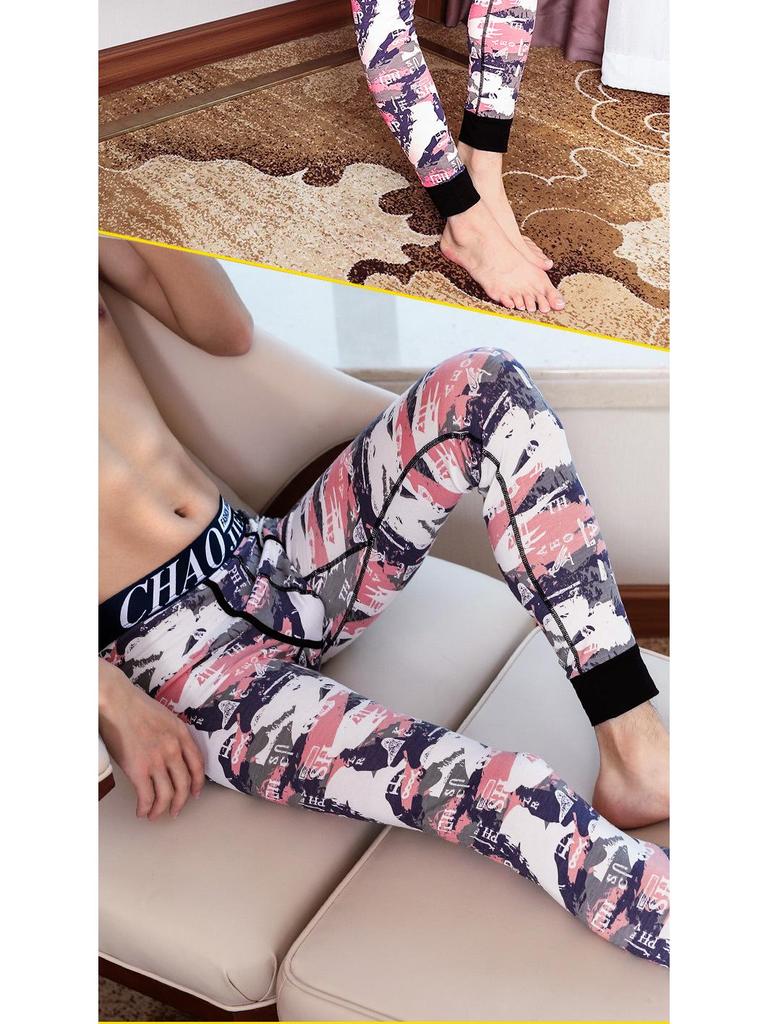 Men's Slim Fit Cotton Trousers: Warm, Trendy, and Lightweight for Autumn and Winter.