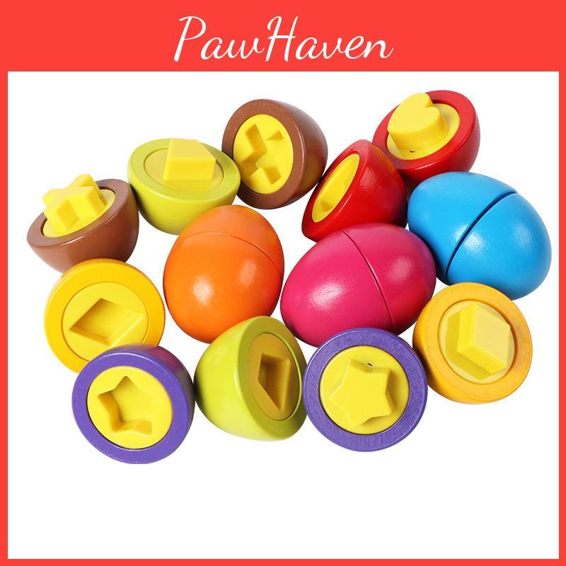 Pair Kids Educational Egg Toy For Cognitive Skills And Shape Play Recognition