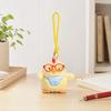Yousheng Plush Chicken Pendant Keychain, Embroidered Auspicious Words Design, with Squeaking Backpack Charm for Kids Adults