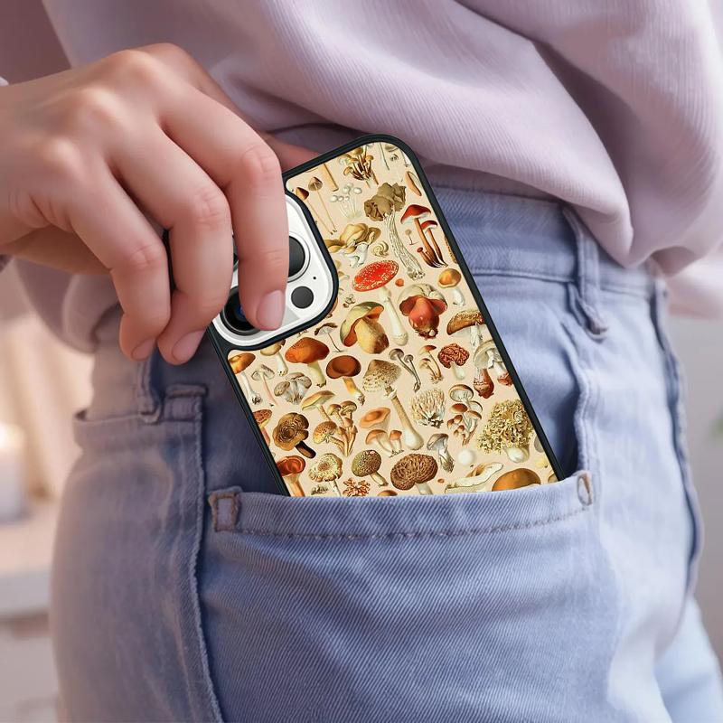 Mushroom Forest Phone Case For iPhone 17 Air 15 16e 14 13 Pro Max Coque 12 11 Pro Max PLUS Cover