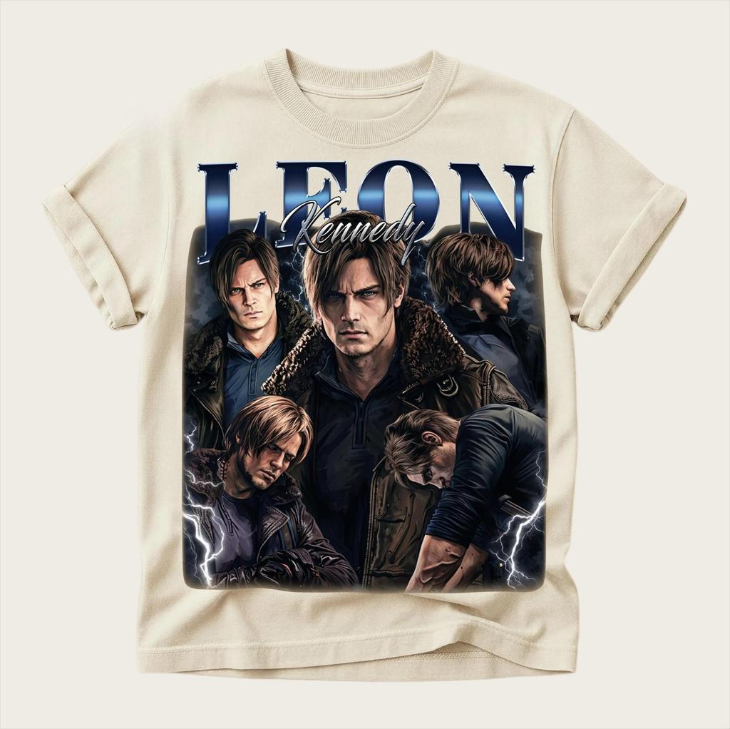 RE9 Resident Evil 9 Requiem Leon SKennedy Grafica 100% Cotone Unisex Maglietta 2026 Nuova Nuova Moda Unisex Y2k Manica Corta Morbida T-shirt