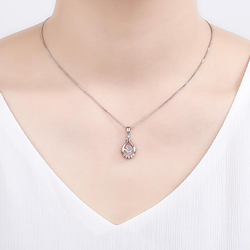 Lindon Damen-Halskette mit Anhänger, Kupferlegierung, Zirkon, modisches Geschenk