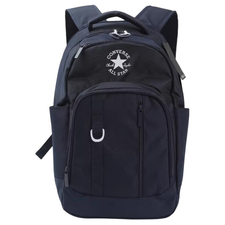 Converse Logo Decorated Zipper Closure Backpack Unisex backpack Black UA5888-695 Black