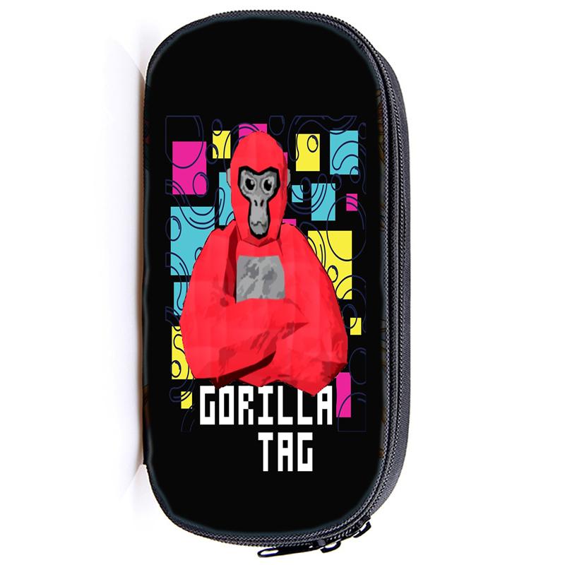Gorilla Tag Monke Pen Bag Cartoon Monkey Stationery Box Pencil Case Cute Anime School Student Supplies Gift Stationary Organizer