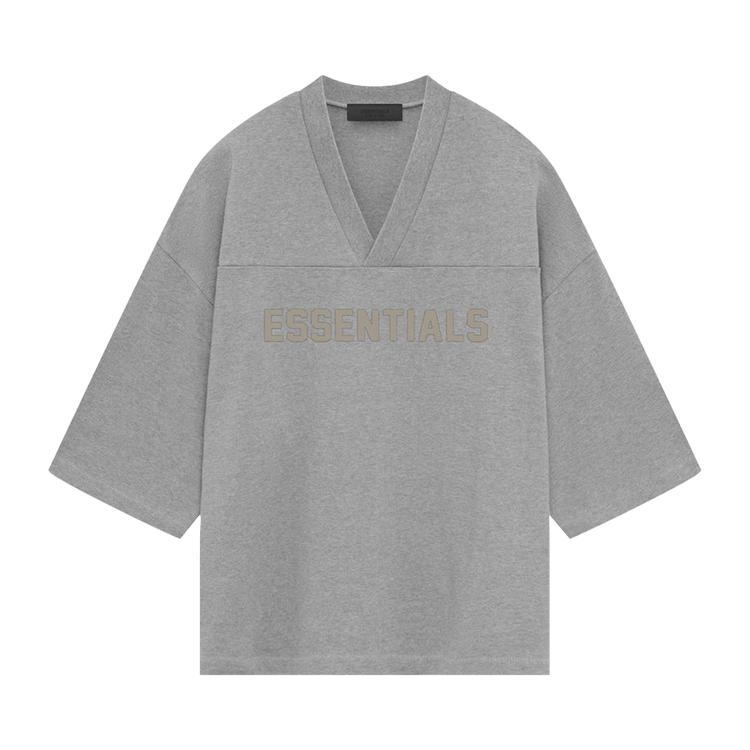 Heren T-shirt Fear of God Essentials Football Tee 'Dark Heather Oatmeal' L gray