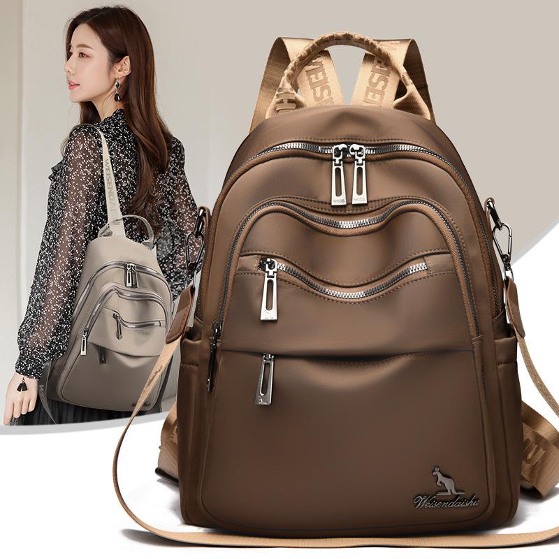 Schoolbag Simple Casual Women's Backpack New Korean Style Fashionable Versatile Lightweight Travel Backpack Large Capacity Student Backpack