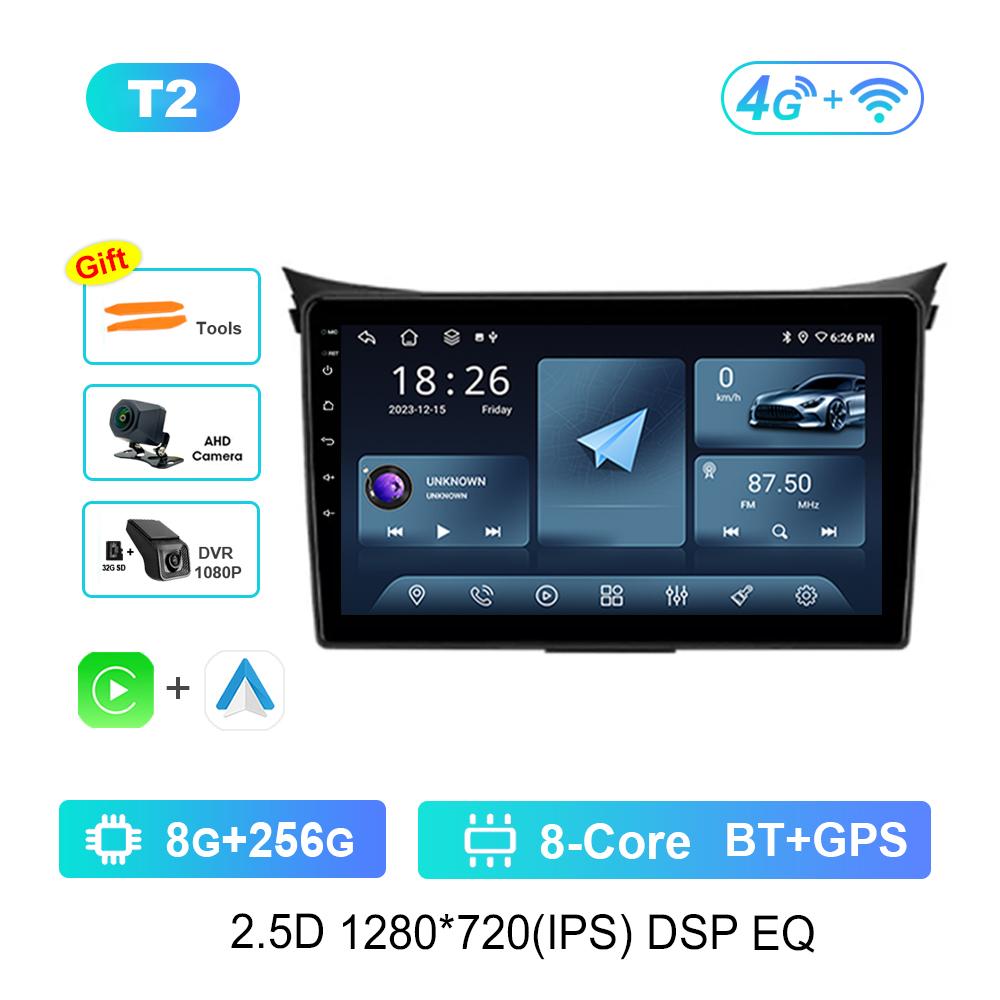 Android System 9 '' for Hyundai I30 II 2 GD 2011 - 2017Car Video Multimedia Player DSP Stereo 4G IPS Screen Navigation GPS WiFi