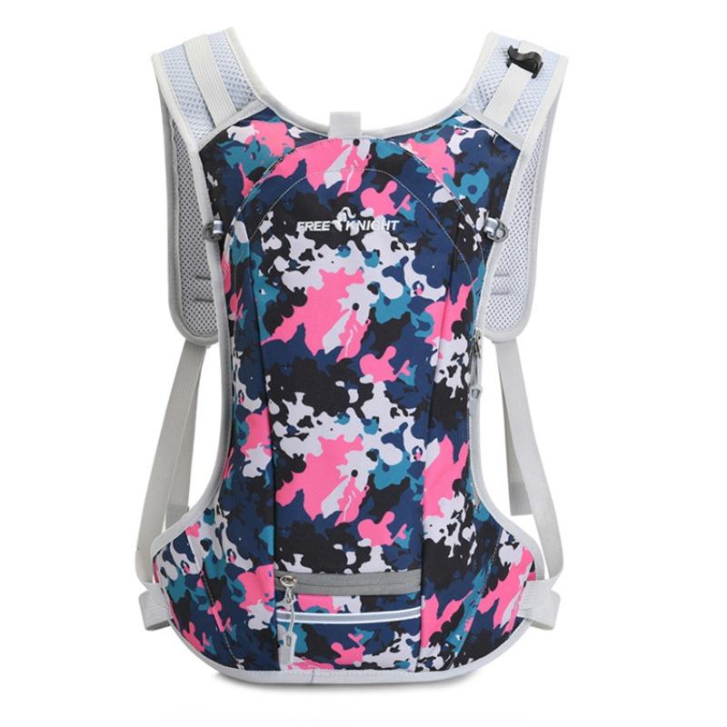 

Классическая популярная сумка для верховой езды, нейлоновая водонепроницаемая сумка для альпинизма и пешего туризма, рюкзак для кемпинга, альпинизма, приключений для верховой езды с сумкой для воды в любое время года without water bag розовый/синий