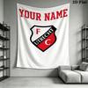 Custom Name FC Utrecht Wall Tapestry Aesthetic Wall Hanging Printed Fabric Blanket Decorative Tapestries for Bedroom Living Room Home Decor