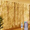 Xiaomi USB Curtain Lights - 8 Lighting Modes LED Fairy String Light for Christmas Halloween New Year Wedding Party Home Garden Decor