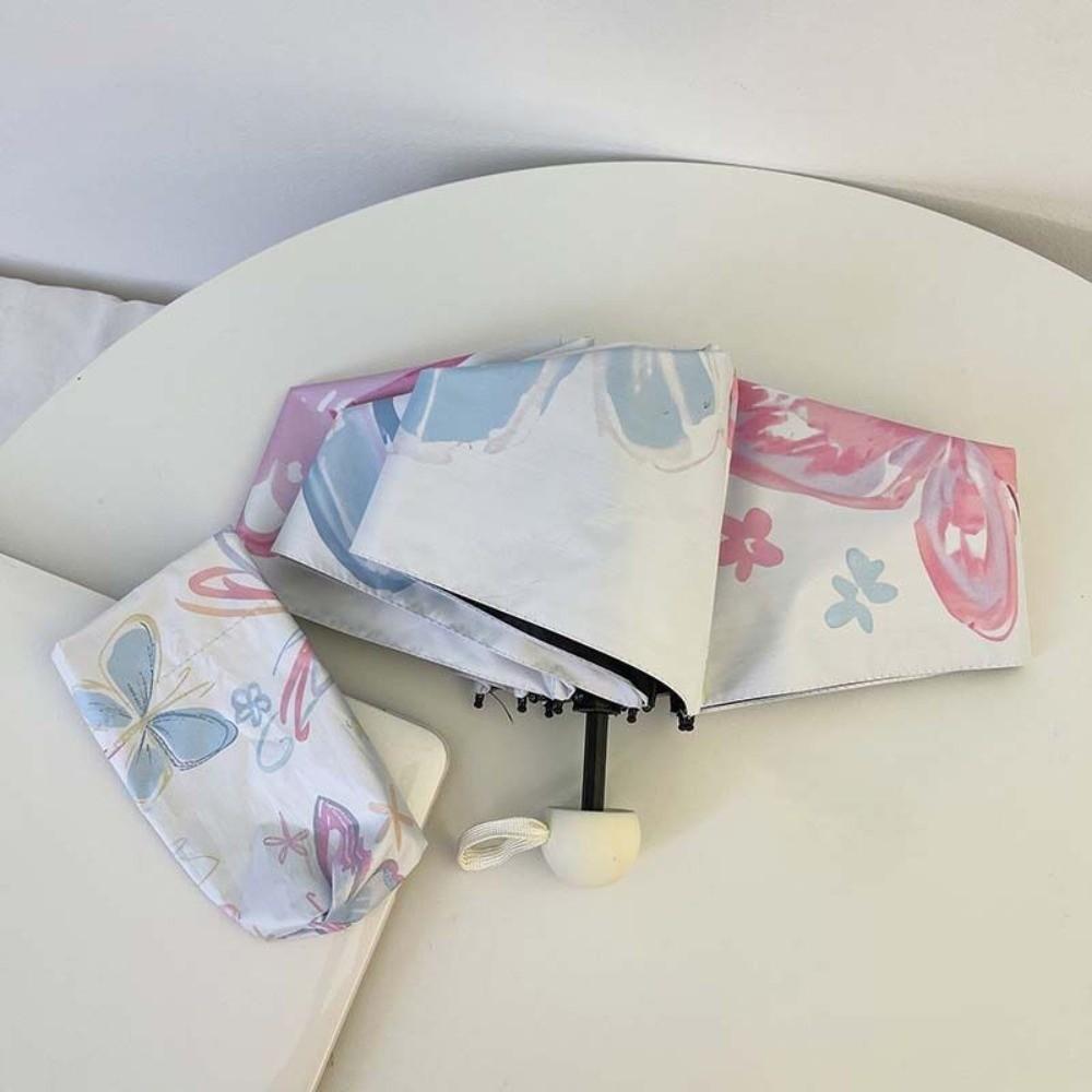 Windproof Butterfly Rain Umbrella UV Protection Folding Sun Umbrella  Women