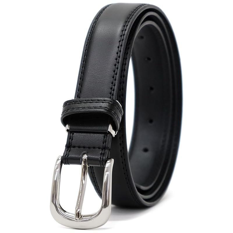 

[BEEL] veil belt cowhide men s business casual genuine leather big size simple and easy to use round black