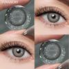 FUNSACHY 2Pcs Best Selling Contacts Colored Lenses Color Blue Green Grey Series Soft Lens Natural EyeBeauty Pupil Cosmetic Lens