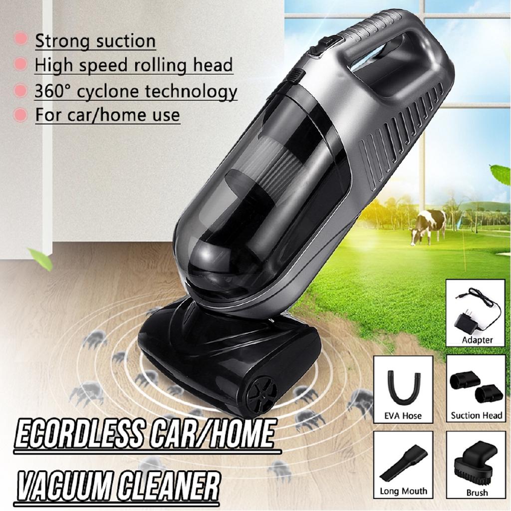 220V 120W Auto Cordless Handheld Vacuum Cleaner Sweeper Lightweight Portable Wet/Dry Car Vaccum Cleaner Home Cleaning