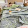 Hot Sale cotton jacquard three-layer yarn wool towel quilt pure cotton lunch break blanket sofa cover blanket shawl blanket