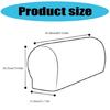 Arm Protector Covers 4 Adhesive Grip Set Fashionable Black PU Waterproofie Sofa Armrest Sleeve For Indoor Furniture Care