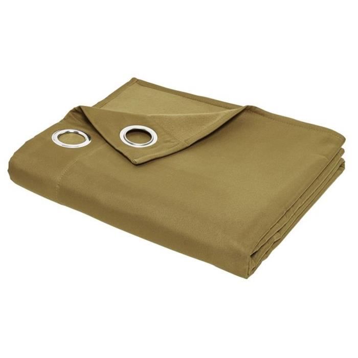 TODAY Essential Plain Thermal Insulating Curtain - 140 X 240 Cm - Bronze