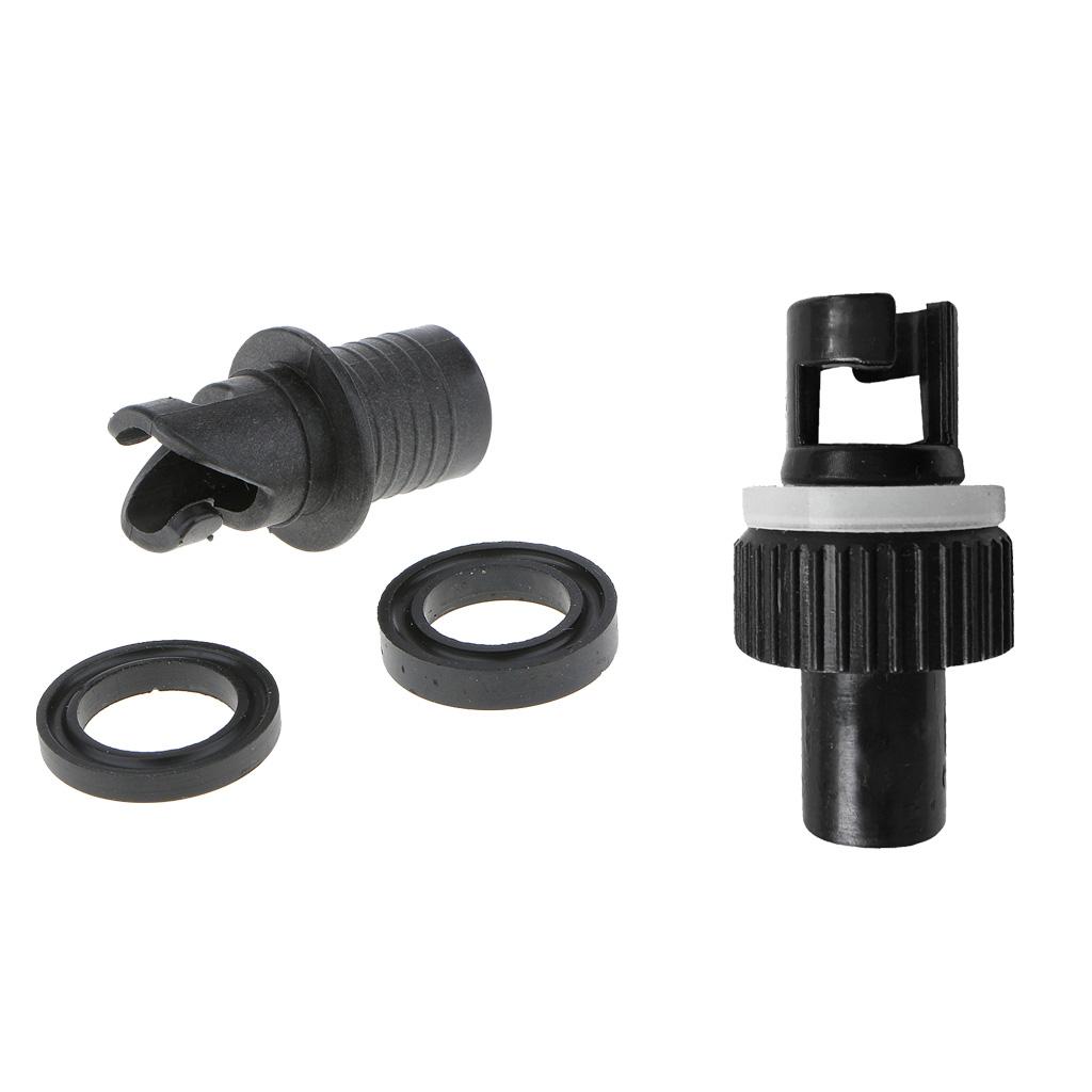 Inflatable Boat Valve Adapter Plastic Inflation Device Water Pump Connector for Kayak Dinghy