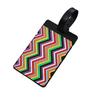 Trendy Soft Rubber Luggage Tag: Colorful Geometric Camouflage Polka Dot Pattern, Wear-Resistant & Waterproof Travel Essential.