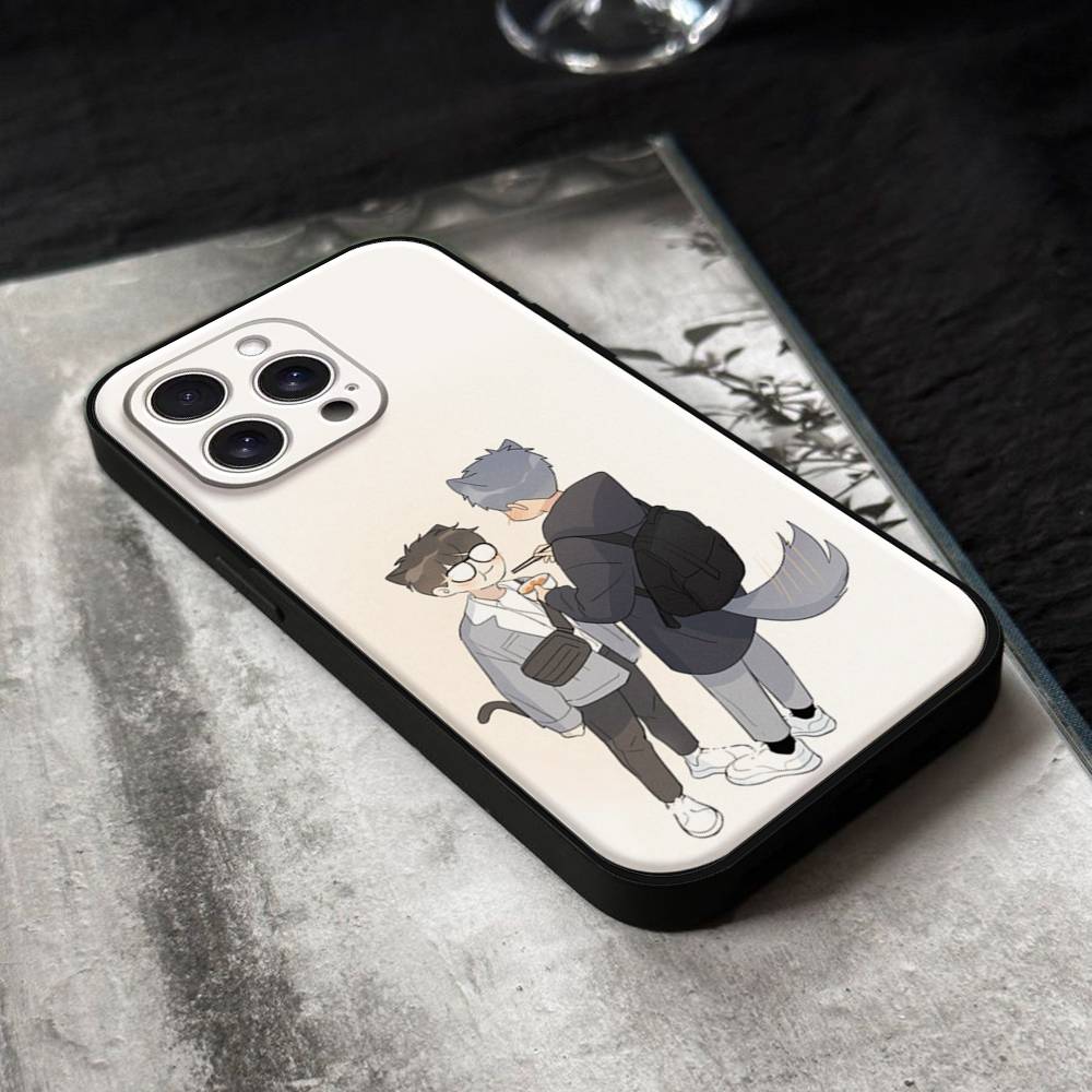 Here U Are Anime Phone Case For IPhone 17,16,15,14,13,12,11 Plus,Pro,Max,XR,XS,X,7,8 Plus,Mini Black Silicone Soft