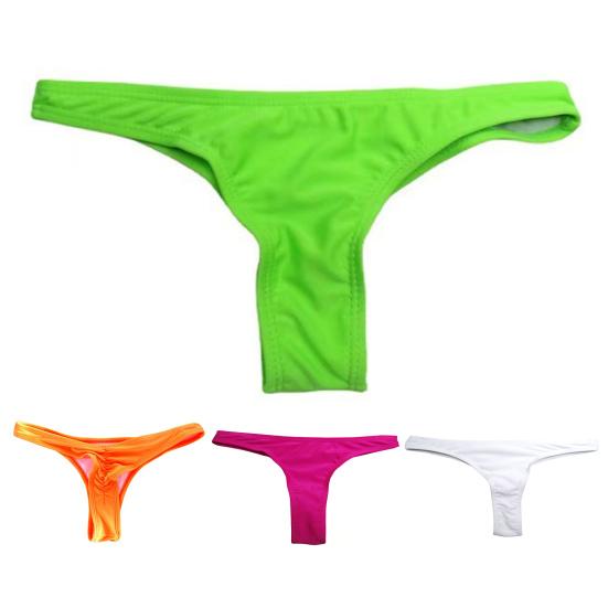 Slip bikini sfacciato da donna, perizoma a vita bassa, slip Rave, costume da bagno a taglio medio