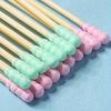 100Pcs Colored Cotton Double Head Spiral Cotton Swab,Beautiful and Easy To Use, Used for Daily Cleaning Care, and Makeup Removal