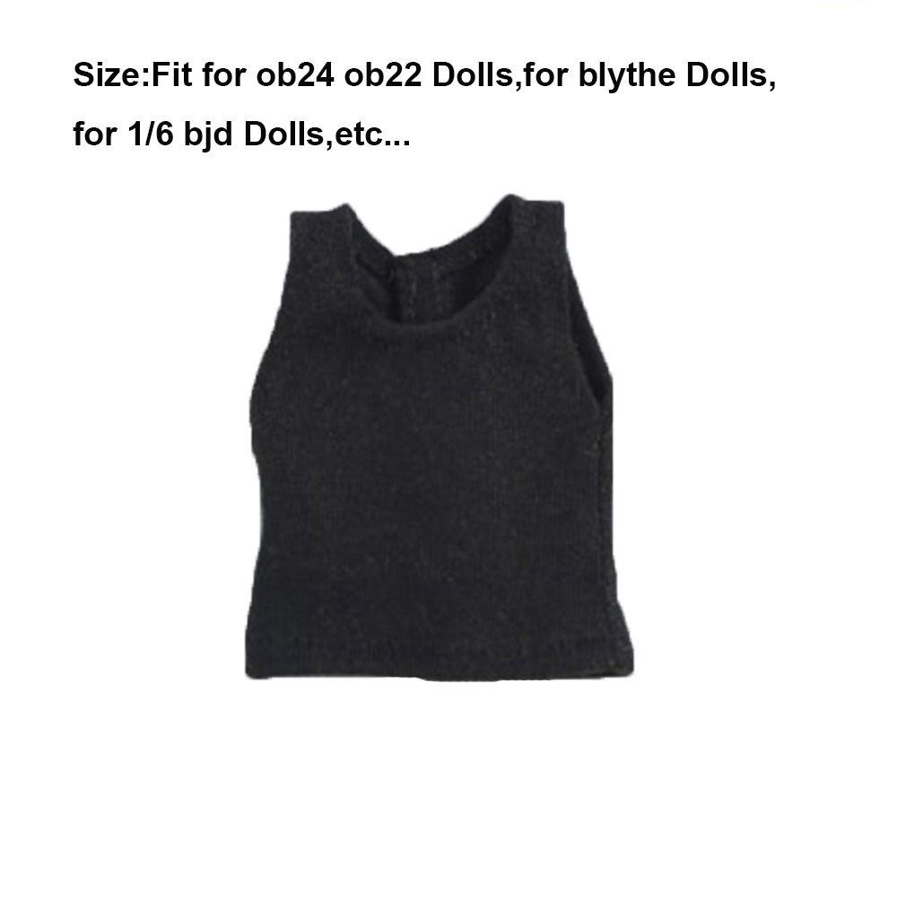Casual Wear Cute Inner Vest Dolls Clothes for Ob24 Ob22 Dolls for Blythe Dolls for 1/6 Bjd Dolls