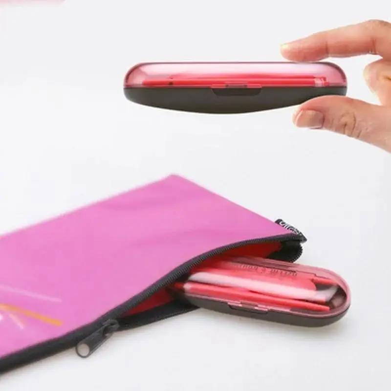 Neues 1 Set/Box Geschirr Faltbares Klappgabelset Besteckset Tragbares Geschirr Outdoor-Produkte Set aus Löffeln Gabel Essstäbchen