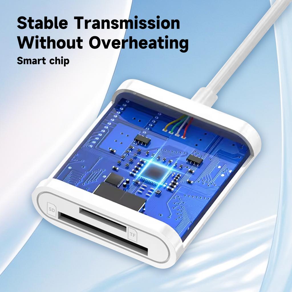 All-in-one SD TF Card Reader Memory Adapter For Ipad Pro, Macbook, And Other Tablets.