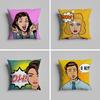 Pillow Case Luxurious Home Office, Sofa Decorative Multi Sized Car Seat Cushions, Pillowcases POP Comic Portrait
