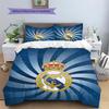 Real Madrid C.F.  Set cu model cuvertură de pat Decorațiune interioară Cadou (1 * față de plapumă + 2 * fețe de pernă fără umplutură)