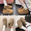 Retro Platform Women's New Spring One-pedal Single Shoes with Skirts Student Shoes