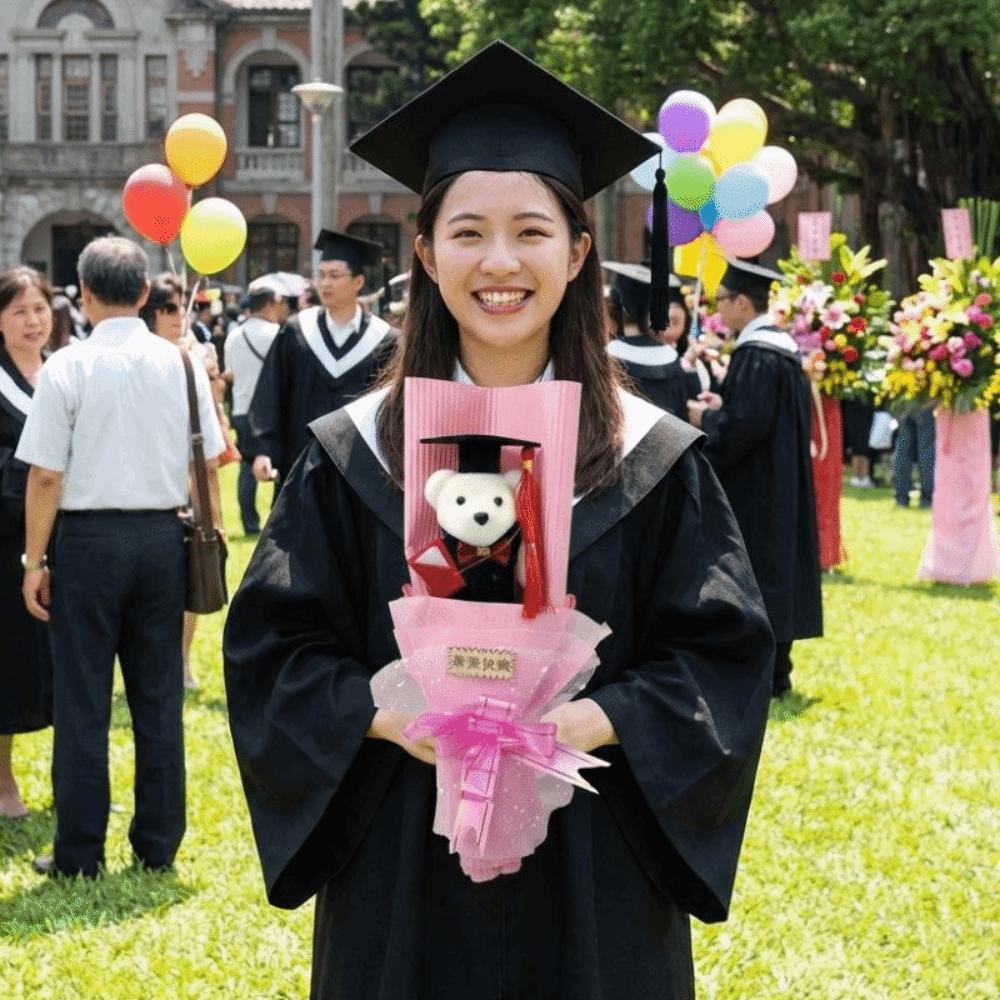 Simulated Graduation Bear Bouquet Lovely Stuffed Simulated Bear Plush Toy Bouquet  Birthday