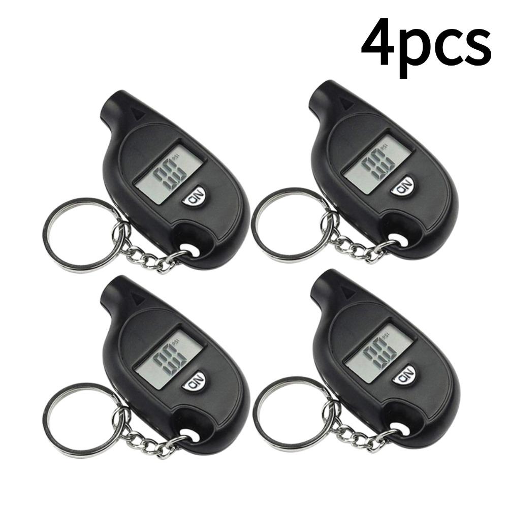 1/2/3/4/5pcs Tire Gauge Digital With LCD Display Auto & Motorcycle Air Pressure Tester Tire Safety Alarm Testing Tools