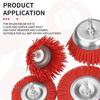 1 Set of Nylon Cup Brushes, Abrasive Wire Wheel Brushes for Drilling Rotary Tools, Wood Polishing, Deburring, Cleaning Furniture