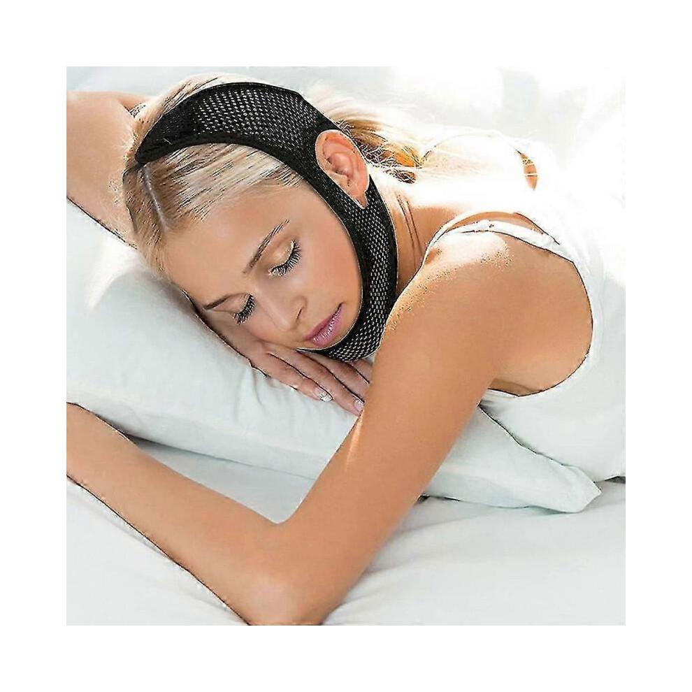Anti Snore Chin Strap Adjustable Stop Snoring Strap for Men and Women Breathable Snoring Solution