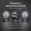CRY1 ABS Car Styling Steering Wheel Center Emblem Badge Sticker For Mercedes Benz C260 C200 C180 GLA/E/C Class E43 E260 E300 E320